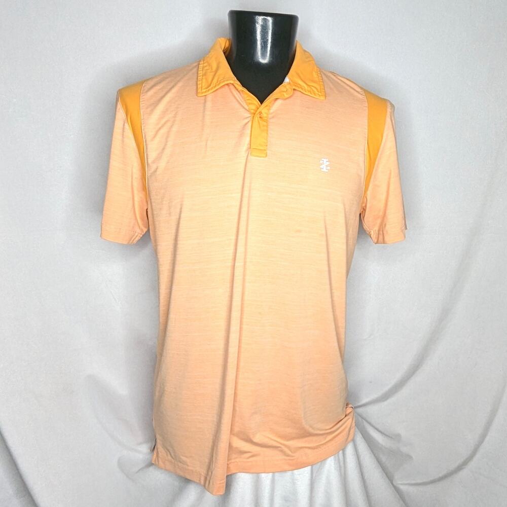 Izod Men's Golf Shirt for Men Peach Large Vintage